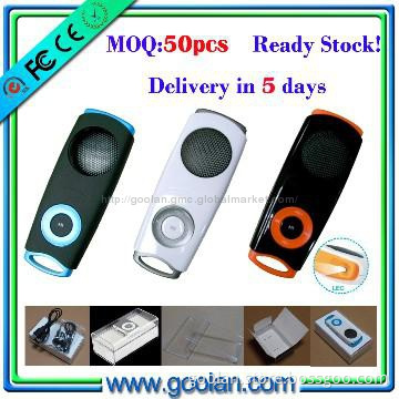 with hi-fi speaker and fm without screen mp3 player